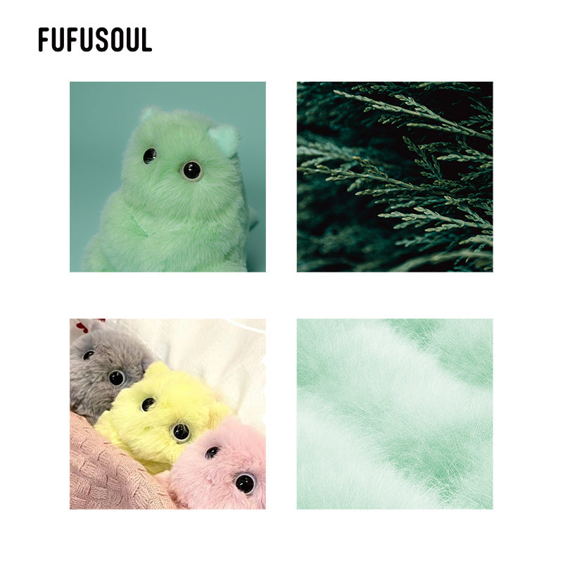 【FUFUSOUL】アロマぬいぐるみFUFUSOUL100%フォレスト・シークレット（グリーン） FUFUスマホスタンド付属